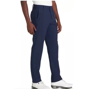 IZOD Golf Swingflex Straight-fit Flat-Front Pants | 36 x 30, Peacoat Navy Blue - Picture 1 of 6