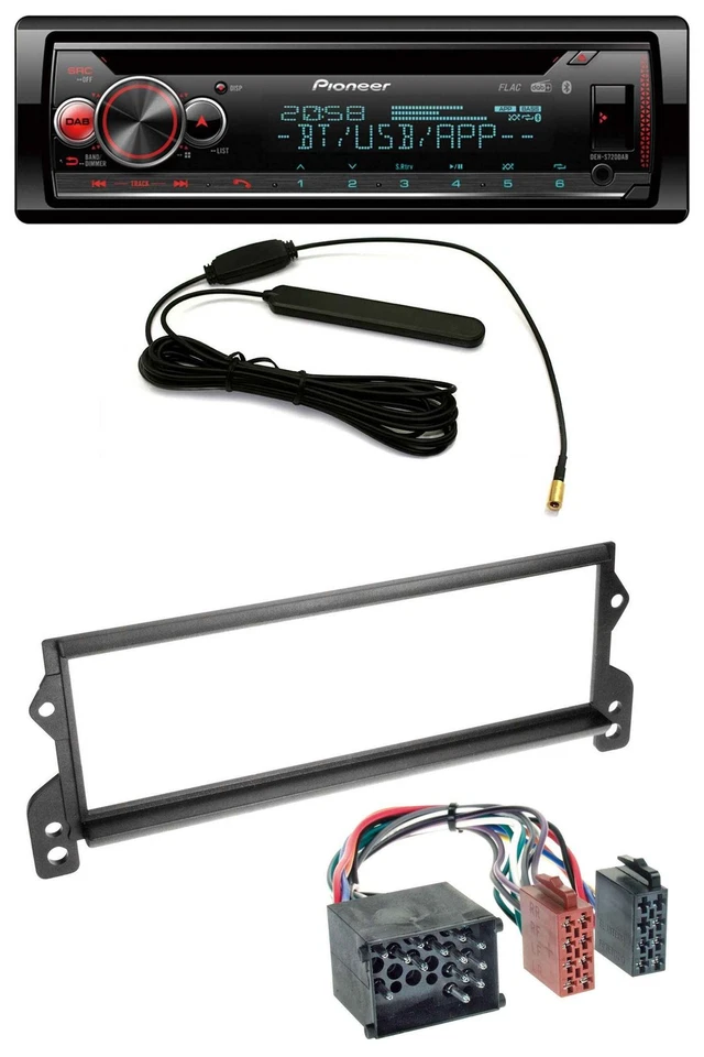 Pioneer USB DAB MP3 Bluetooth CD Autoradio für Mini (bis 2002, Rundpin) - Bild 1 von 4