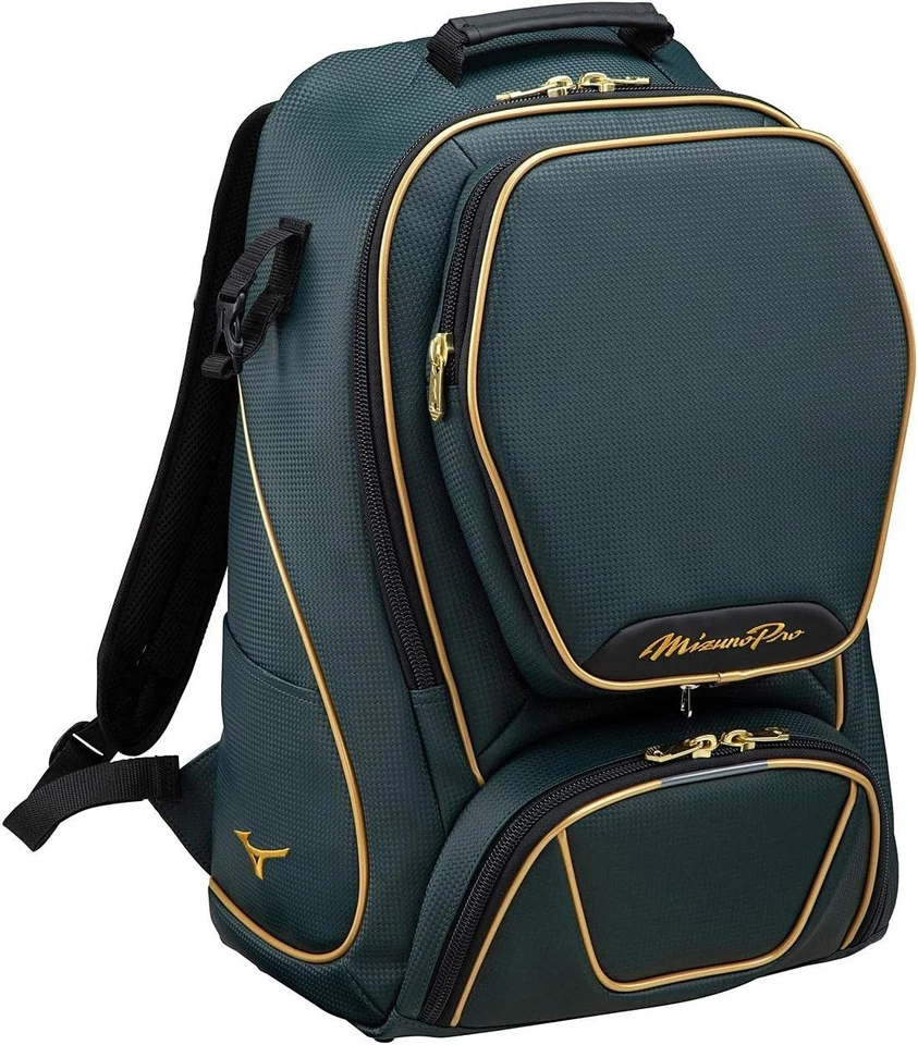Mochila de béisbol Mizuno Pro MP 1fjd1000 cuero sintético PVC 40L verde Foto 1 de 1