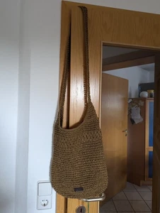 ESPRIT Damen Umhängetasche braun Papier Polyester-Futter 31x35 cm Schulter - Bild 1 von 9