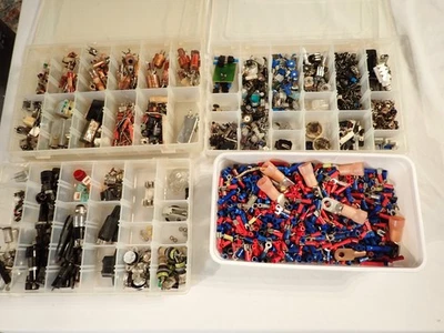 Cientos de mini potenciómetros electrónicos, interruptores, diales, bobinas Loopstick ++ Foto 1 de 4