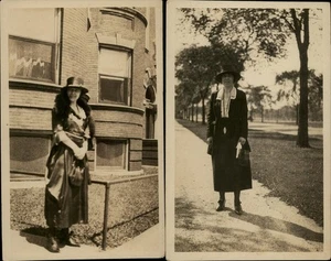 RPPC Lot of 2 Postcards Chicago Illinois Daphne Rexwinkle Morrison Real Photo - Picture 1 of 5