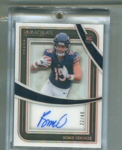 ROME ODUNZE 2024 IMMACULATE ROOKIE AUTOGRAPH CARD #ROE /49 5725T - Picture 1 of 1