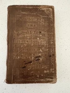 Antique The New Testament British & Foreign Bible Society from 1804 Printed 1836 - Imagen 1 de 13