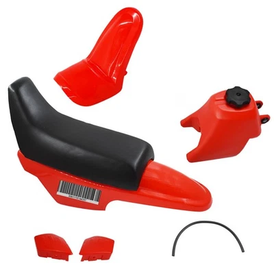 Kit de tanque de gasolina asiento guardabarros de plástico rojo para Yamaha PY50 PW50 Foto 1 de 4