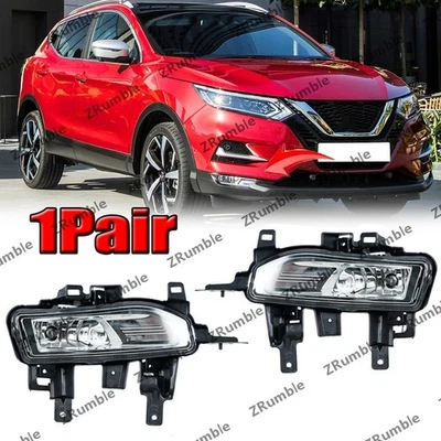 1Pair Front Fog Lamp For NISSAN Qashqai J11 2018 2019-2020 Halogen Fog Light - image 1 of 4