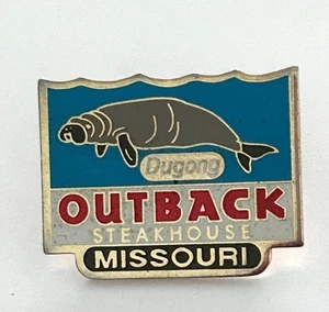 Manatee Outback Steakhouse Restaurant Missouri Dugong Lapel Pin - Picture 1 of 3