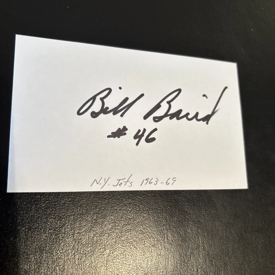 Bill Baird (San Fran. St.) ‘63 NY Jets, AFL Champs’68, Super Bowl III Champs - Image 1 of 1