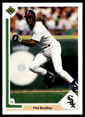 1991 Upper Deck Phil Bradley Chicago White Sox #641 - Image 1 of 2