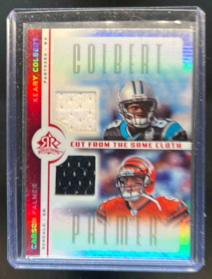 2005 UD Reflections Keary Colbert Carson Palmer Cut from the Same Cloth Red CCCP - Image 1 of 2