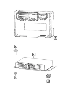 Genuine Mopar Transfer Case Control Module 68423302AA - Picture 1 of 4