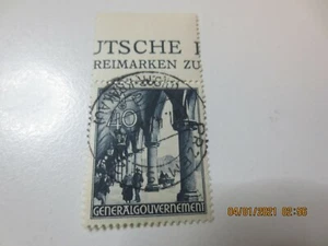 Generalgouvernement Einzelmarke mit Vollstempel PRZEMYSL vom 07.04.1943 - Bild 1 von 3