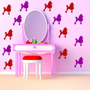 Poodle Dog Wall Sticker Pack WS-33064 - Picture 1 of 10