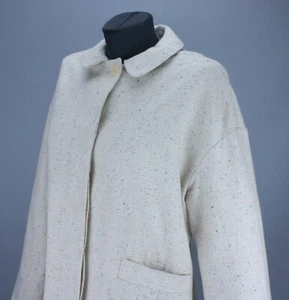 Giacca donna TOAST boxy oversize beige maculato taglia UK 12 US 8 misto cotone - Foto 1 di 23