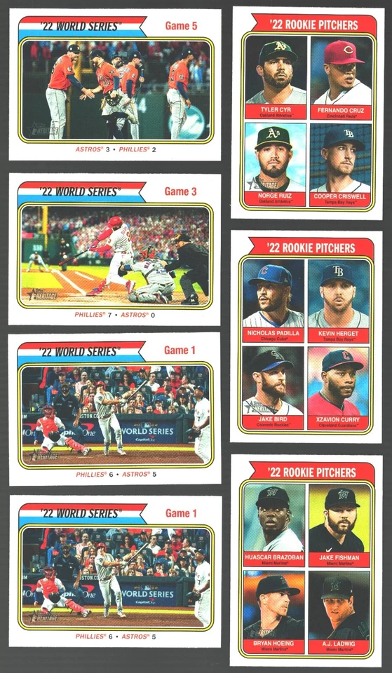 2023 Topps Heritage SP 401-500 ALL INSERT CARDS YOU PICK - UPDATED 10/18/2025 - Image 1 of 1