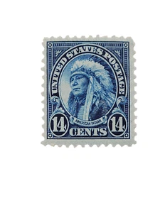 Sello de 14 centavos Scott 695 1931 cuerno hueco oso - franqueo azul - ver fotos - BONITO - Imagen 1 de 4