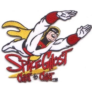 Parche bordado figura voladora serie de televisión fantasma espacial NUEVO SIN USAR - Imagen 1 de 1