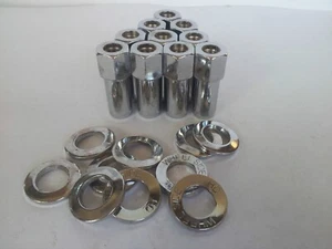 Ford 1/2"UNF 5pcs Open End Weld Racing Wheel Mag Nuts & Washers WE601-1426 - Picture 1 of 3