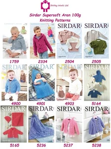 Sirdar Supersoft Aran Childrens Patterns - Picture 1 of 23