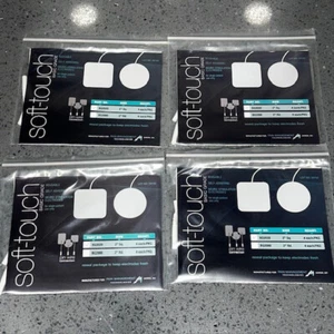 Reusable 16 pieces Soft-Touch Electrodes Double Platinum Self Adhering 2" Sq NEW - Picture 1 of 4