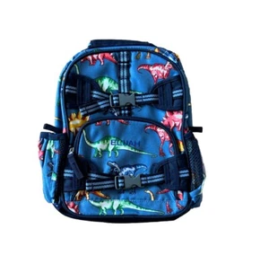 New Pottery Barn Kids boys mini PRE-K backpack monogram ELIJAH dinosaur - Picture 1 of 2