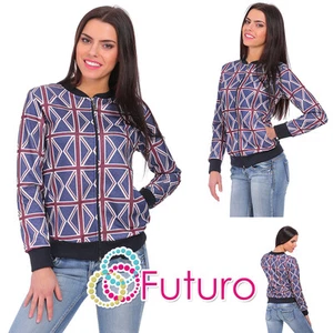 Ladies Sweatshirt With Pockets Blouse Tracksuit Top Jacket Jumper Size 8-14 FZ70 - Picture 1 of 4