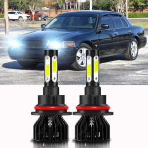 For FORD Crown Victoria 1999-2011 9007 HB5 6000K LED Headlight Bulbs Hi-Lo beam - Picture 1 of 10