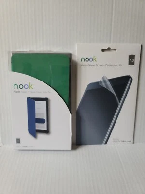 Nook Tablet 7" Book Cover With Tab/Anti Glare Screen Protector Bundle, FREE SHIP - Image 1 of 3