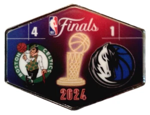 Celtics Pins Boston Celtics Pin 2024 HARD TO FIND FINALS VS SCORE GAMES NBA Pin - Picture 1 of 2