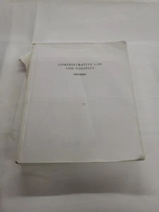 Administrative Law and Politics: Cases and Comments, Rip on front Cover - Picture 1 of 4
