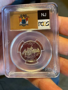 1999 S SILVER PROOF NEW JERSEY QUARTER - Picture 1 of 23