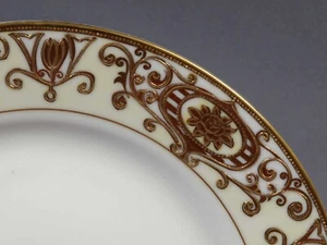 Plato de ensalada bola de Navidad NORITAKE 175 ANTIGUO 1920 pintado a mano marca antigua 16034 - Imagen 1 de 4