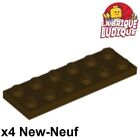 LEGO 4x Plate Flat 2x6 6x2 Brown Dark / Dark Brown 3795 New