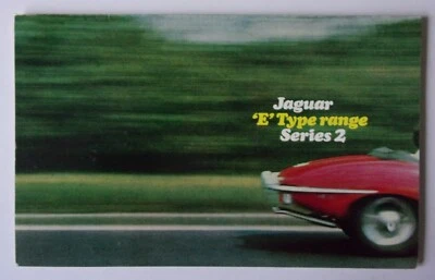 JAGUAR E TYPE S2 Brochure - 1968 UK Market - Genuine Original Series 2 Item - Image 1 of 4