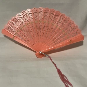 Folding Fan Lace Cut Out Celluloid? Hand Fan Hong Kong - Picture 1 of 12