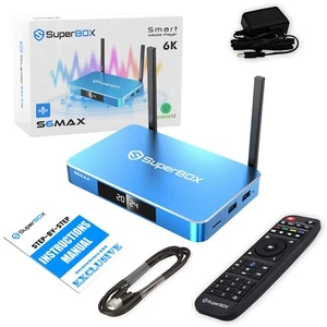 Reproductor multimedia SuperBox S6 Max TV Box con comando de voz ACTUALIZADO y cambio de tiempo NUEVO - Imagen 1 de 8