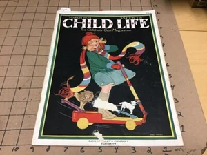 March 1928 CHILD LIFE magazine w uncut Paper Dolls - but something was cut out - Picture 1 of 11