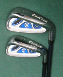 Set Of 2 x Cleveland CG-C Irons 5-6 Stiff Graphite Shafts Cleveland Grips - Picture 1 of 6