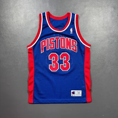 100% Authentic Grant Hill Vintage Champion Detroit Pistons Jersey Size 44 Mens - Image 1 of 4
