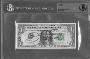 Jim Thome Autograph One Dollar Bill BAS Slab - Picture 1 of 2