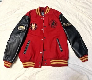 Roots Canada x Marvel Jacket Iron Man Avenger YOUTH XL Wool leather, brand new - Picture 1 of 9