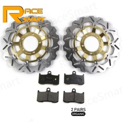 Передние тормозные диски и органические тормозные колодки для Triumph Daytona 675 2006-2012 - Изображение 1 из 4