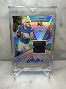2021 Panini Xr Football Justin Herbert Autograph Swatches Patch Auto SSP /49 🔥