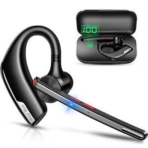Bluetooth Headset, Wireless Bluetooth Earpiece for Cellphone with 500mah Char...