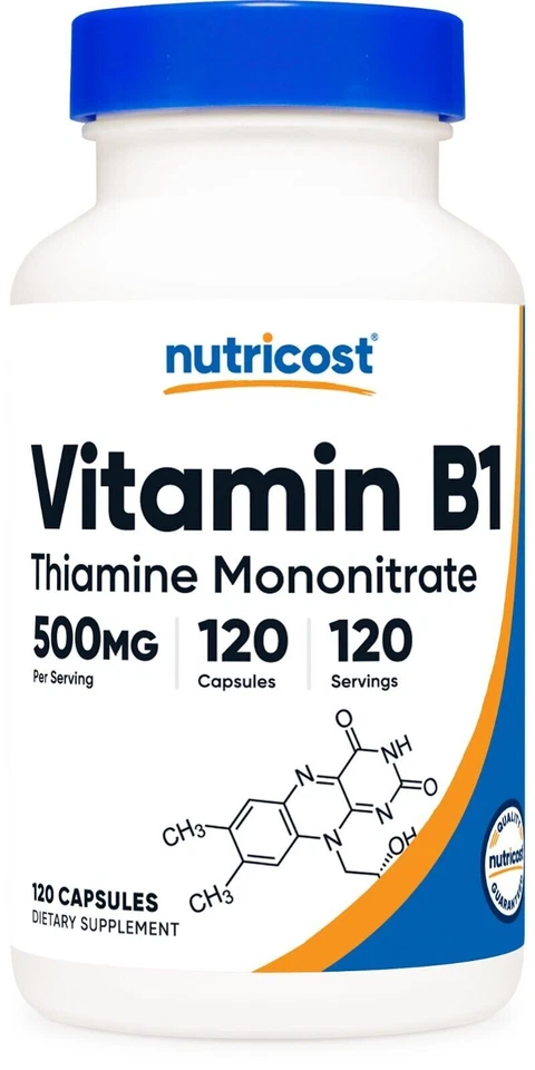 Nutricost Vitamin B1 Thiamine Capsule - 120
