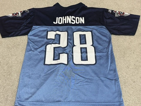 Chris Johnson Tennessee Titans Football Jersey Kids Boys Medium Vintage Cover