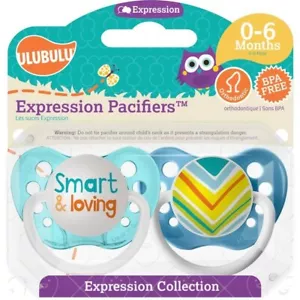 ULUBULU Ciuccio Espressione Ragazzo Smart & Loving 6-18 Mesi - Foto 1 di 2