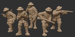 32mm - 28mm WW1 American Trench Raider - Scouts Out! World War 1 - The Great War - Picture 1 of 1