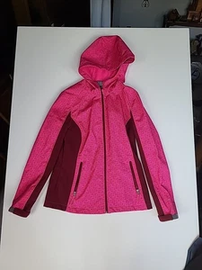 Free Tech Womens S(4-6) Pink Poly/Spandex Hooded Jacket - Picture 1 of 3