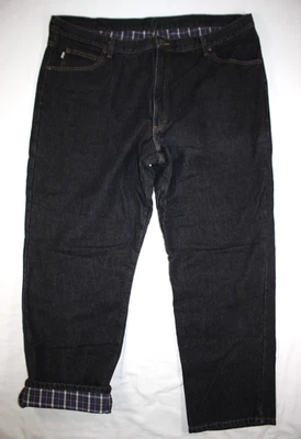Vintage L.L. Bean Jeans Men's 44x30 Double L Flannel Lined Classic Fit Black - Image 1 of 4